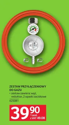 Zestaw przyłączeniowy do gazu promocja w Selgros