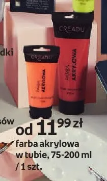 Farba akrylowa w tubie Creadu promocja w Empik
