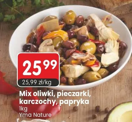 Mix oliwki pieczarki karczochy papryka Yma Nature promocja w Market Point