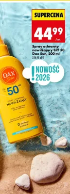 Spray ochronny nawilżający SPF 50 Dax Sun promocja w Biedronka