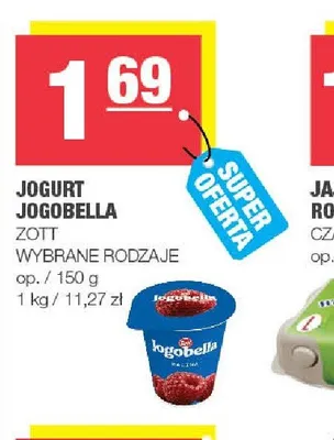 Jogurt Jogobella Zott promocja w SPAR