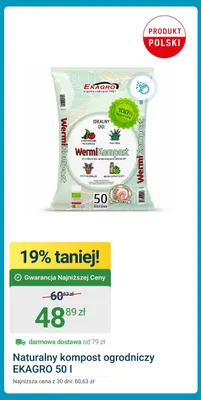 Naturalny kompost ogrodniczy EKAGRO promocja w ERLI