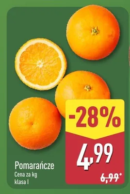 Pomarańcze promocja w Aldi
