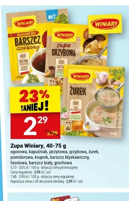 Zupa krupnik Winiary promocja w Twój Market
