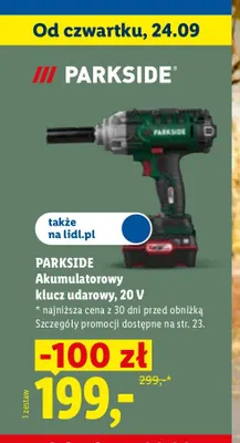 Akumulatorowy klucz udarowy Parkside promocja w Lidl