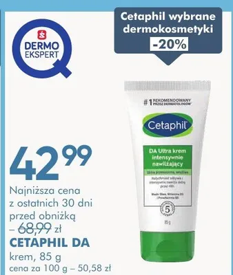 Krem Cetaphil DA promocja w Super-Pharm