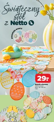 Bieżnik ażurowy promocja w Netto