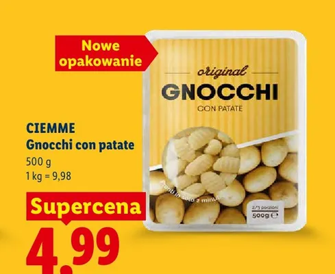 Gnocchi con patate Ciemme promocja w Lidl