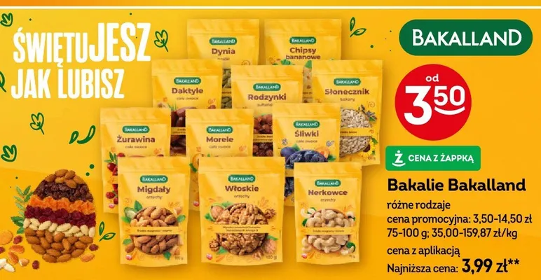 Bakalie Migdały promocja w Żabka