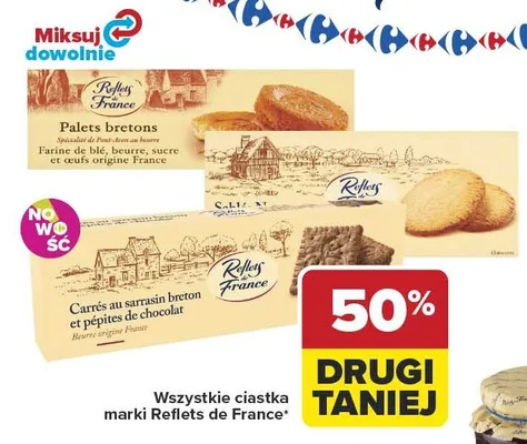 Ciastka Carrés au sarrasin lardons et pépites de chocolat promocja w Carrefour