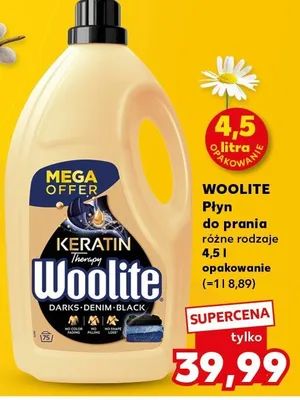 Płyn do prania różne rodzaje Keratin Therapy Woolite Darks-Denim-Black promocja w Kaufland