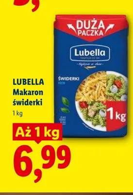 Makaron świderki LUBELLA promocja w Lidl
