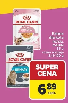 Karma dla kota Royal Canin Sterilised 85 g różne rodzaje promocja w Carrefour