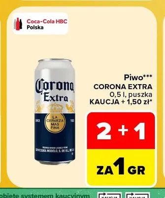 Piwo Corona Extra promocja w Carrefour