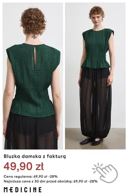 Bluzka damska z fakturą Medicine promocja w Medicine