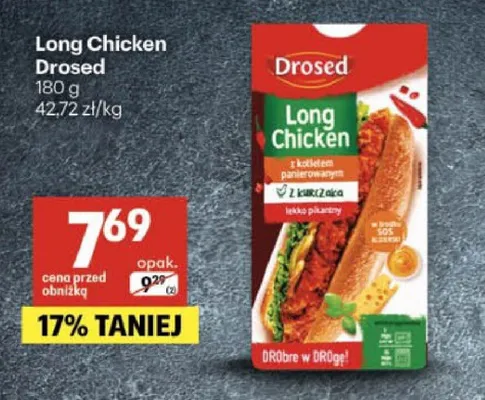 Long Chicken Drosed promocja w Delikatesy Centrum