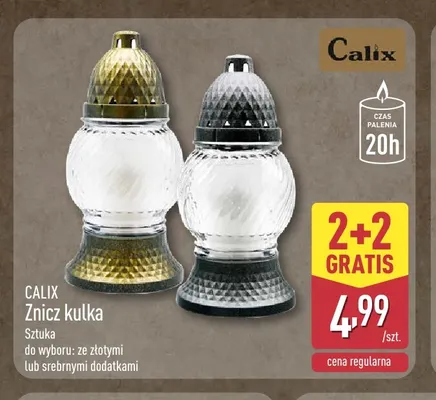 Znicz kulka Calix promocja w Aldi