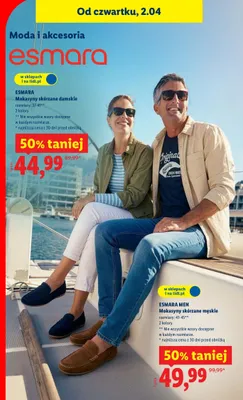 Mokasyny skórzane damskie promocja w Lidl