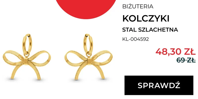 Kolczyki stal szlachetna KL-004592 promocja w Dzień Dziecka