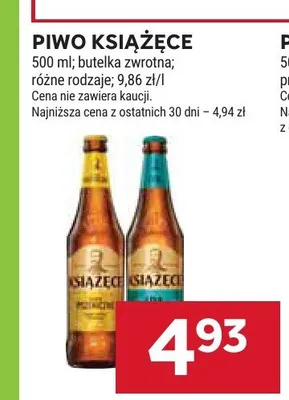 Piwo Książęce Złote Pszeniczne promocja w Stokrotka