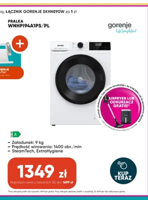 Pralka Gorenje WNHPI94A1PS/PL promocja w Max Elektro