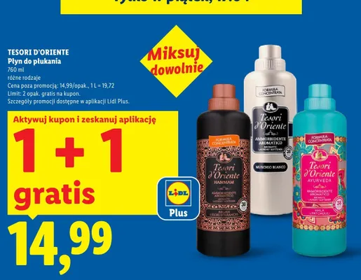 Płyn do płukania różne rodzaje promocja w Lidl