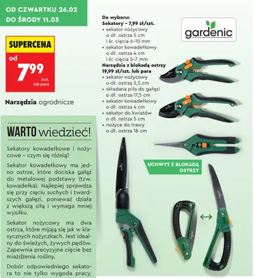 Sekator nożycowy dł. 5,5 cm promocja w Biedronka