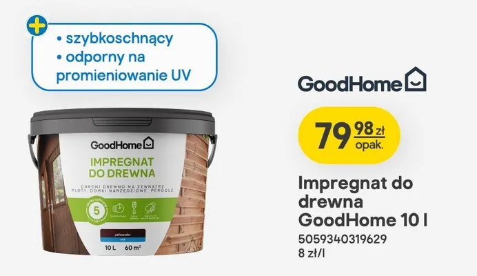 Impregnat do drewna 10l promocja w Castorama