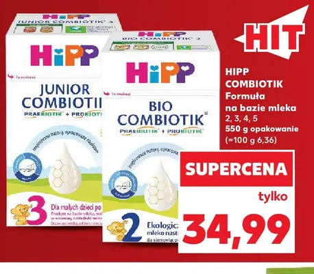 Formuła na bazie mleka 4 HiPP Combiotik promocja w Kaufland