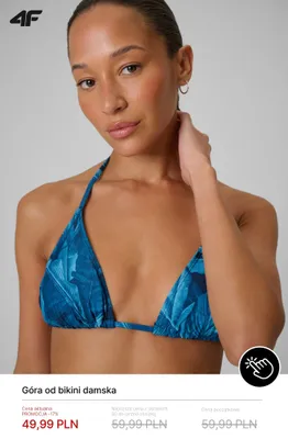 Góra od bikini damska 4F promocja w 4F