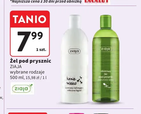 Żel pod prysznic Kozie mleko Ziaja promocja w Intermarche