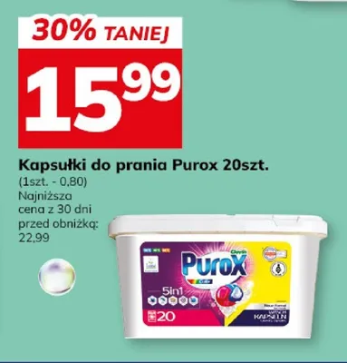 Kapsułki do prania Purox promocja w Hitpol