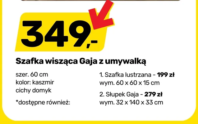 Meble łazienkowe Bricomarche promocja w Bricomarche