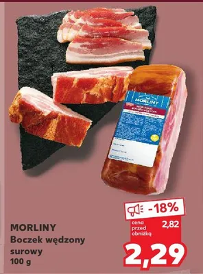 Boczek wędzony surowy promocja w Kaufland