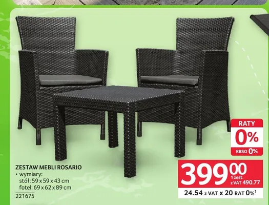 Zestaw mebli Rosario promocja w Selgros