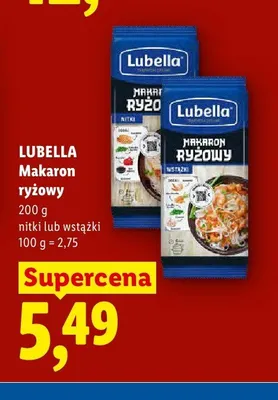 Makaron ryżowy Lubella Wstążki promocja w Lidl