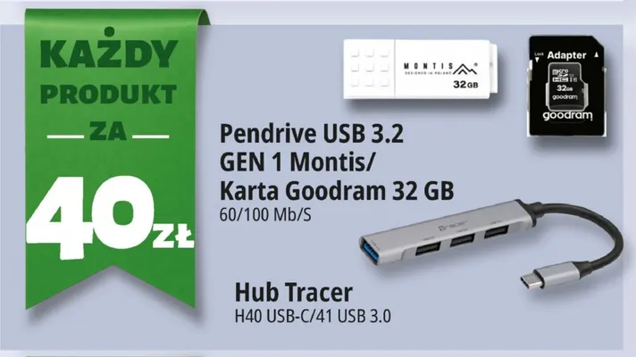 Hub H41 USB 3,0 Tracer promocja w Leclerc