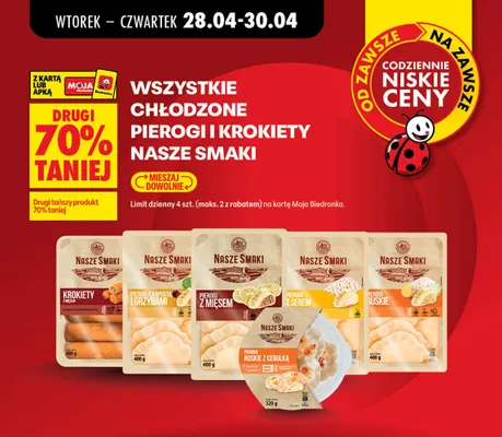 Pierogi ruskie Nasze Smaki promocja w Biedronka