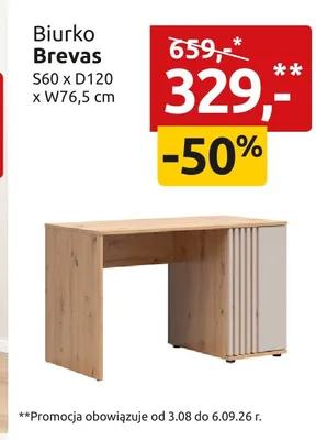 Biurko Brevas promocja w Black Red White
