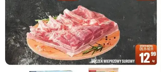 Boczek wieprzowy surowy promocja w Tomi Markt