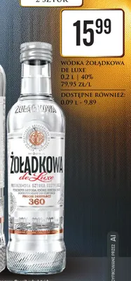 Wódka Żołądkowa de Luxe promocja w Dino