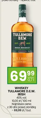 Whiskey Tullamore D.E.W. Irish promocja w Twój Market