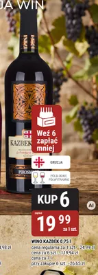 Wino czerwone Kazbek promocja w bi1