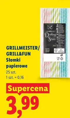 Słomki papierowe promocja w Lidl
