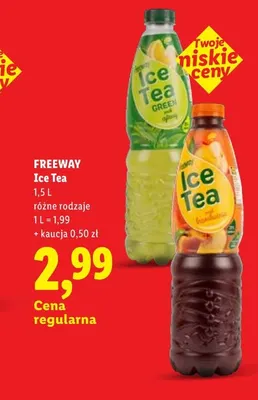 Ice Tea zielona herbata Freeway promocja w Lidl