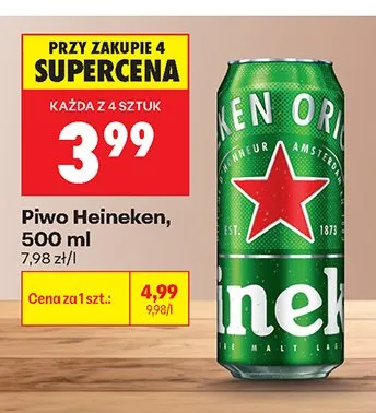 Piwo Heineken promocja w Biedronka