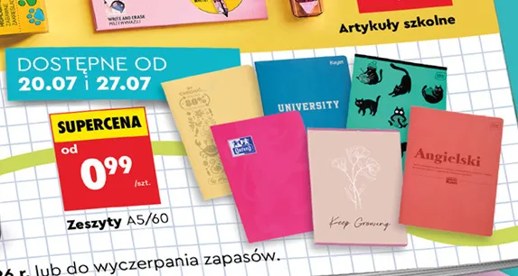 Zeszyt A5/60 promocja w Biedronka