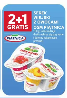 Serek wiejski z owocami Piątnica promocja w Stokrotka