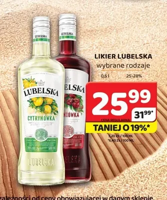 Likier Lubelska Wiśniówka promocja w Delfin