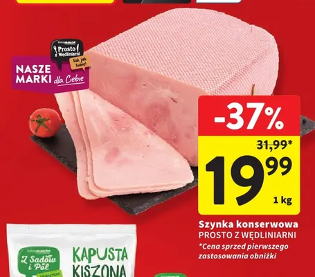 Szynka konserwowa Prosto z Wędliniarni promocja w Intermarche
